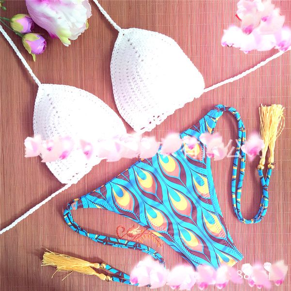 вечная классика 2015 новых дам diy вязать бикини купальник, White;black
вечная классика 2015 новых дам diy вязать бикини купальник, White;black