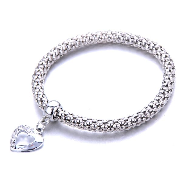 silver corn chain bracelet love zircon stretch bracelet elastic jewelry for charm women gift blessing, Golden;silver
silver corn chain bracelet love zircon stretch bracelet elastic jewelry for charm women gift blessing, Golden;silver