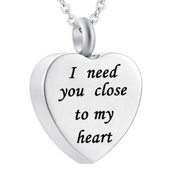 urn necklace i need you close to my heart pendant cremation jewelry memorial ashes keepsake, Silver
urn necklace i need you close to my heart pendant cremation jewelry memorial ashes keepsake, Silver