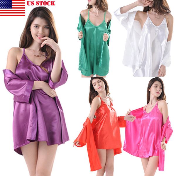 women robes bridesmaid wedding gown kimono bathrobe sleepwear pajamas set, Black;red
women robes bridesmaid wedding gown kimono bathrobe sleepwear pajamas set, Black;red