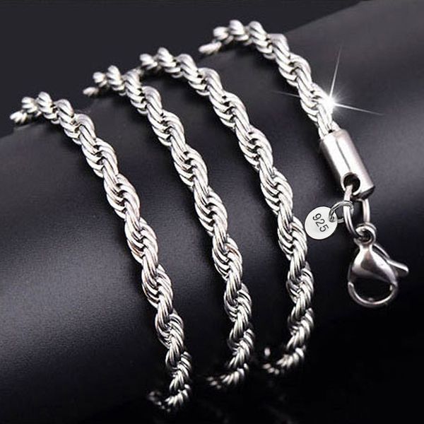 fashion 3mm 925 sterling silver rope chain necklace diy jewelry 18k gold plated rope chain necklace bracelet set party diy jewelry
fashion 3mm 925 sterling silver rope chain necklace diy jewelry 18k gold plated rope chain necklace bracelet set party diy jewelry