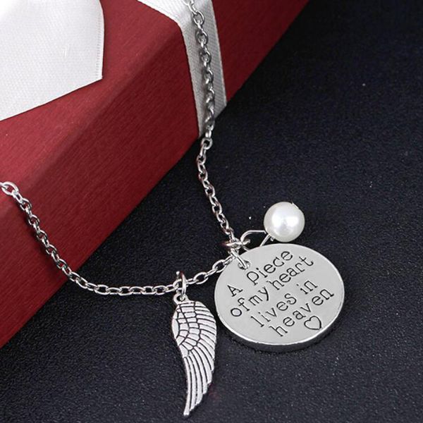 a piece of my heart lives in heaven personalized handwriting necklace remembrance necklace memory angel wing jewelry, Bronze;silver
a piece of my heart lives in heaven personalized handwriting necklace remembrance necklace memory angel wing jewelry, Bronze;silver