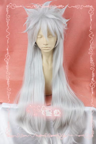 touken ranbu online kogitsunemaru long silver straight white cosplay wig hair >>>new fashion picture wig, Black
touken ranbu online kogitsunemaru long silver straight white cosplay wig hair >>>new fashion picture wig, Black