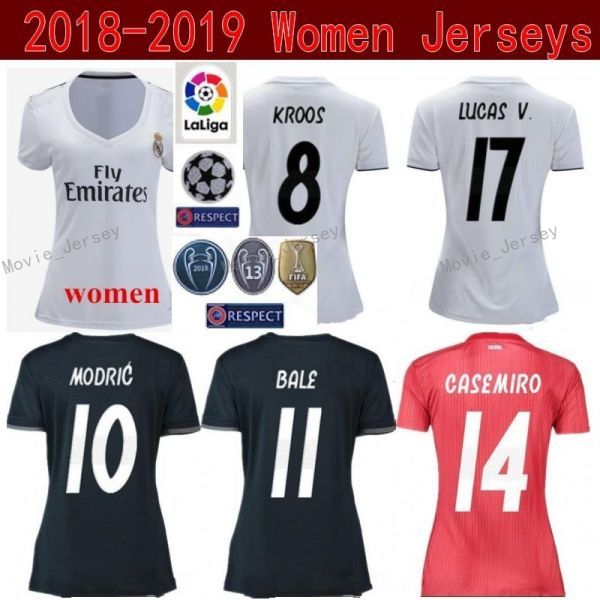 Lady Soccer Real Madrid Women Jersey La Liga 18 19 White Red BENZEMA TONI KROOS MARCELO VAZQUEZ COURTOIS Football Shirt Kit Woman Uniform
Lady Soccer Real Madrid Women Jersey La Liga 18 19 White Red BENZEMA TONI KROOS MARCELO VAZQUEZ COURTOIS Football Shirt Kit Woman Uniform