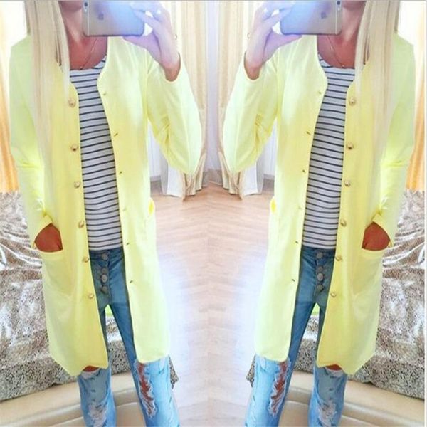 wholesale- europe and america 2017 new fashion women single-breasted coat candy color coat women trench coat, Tan;black
wholesale- europe and america 2017 new fashion women single-breasted coat candy color coat women trench coat, Tan;black