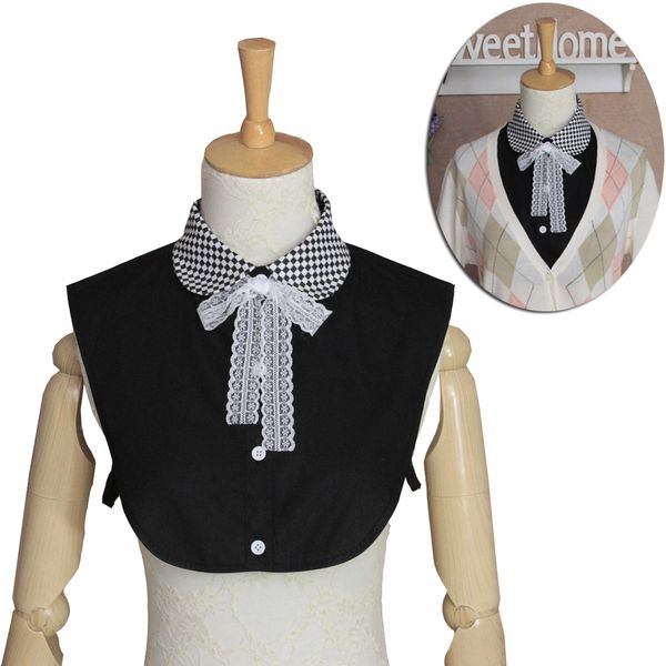 original hand made of cotton fresh lattround neck lace pretty fake collar black and white temperament fake collar, Black;blue
original hand made of cotton fresh lattround neck lace pretty fake collar black and white temperament fake collar, Black;blue