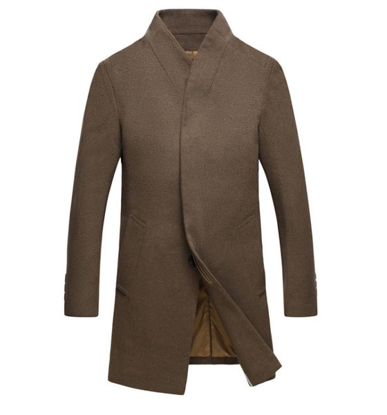 2018 new brand men's long trench coat 20% wool stand collar woolen coats male slim windbreaker coat jackets chaqueta de hombre, Tan;black
2018 new brand men's long trench coat 20% wool stand collar woolen coats male slim windbreaker coat jackets chaqueta de hombre, Tan;black