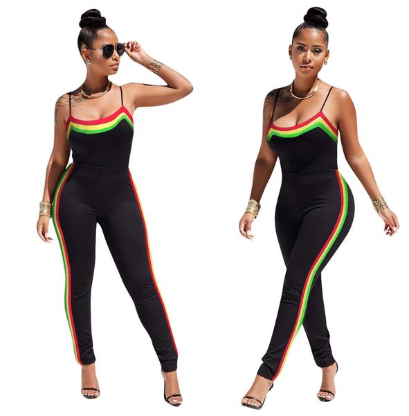 women's summer fashion deep v-neck sleeveless striped long pencil pants jumpsuit rompers q092, Black;white
women's summer fashion deep v-neck sleeveless striped long pencil pants jumpsuit rompers q092, Black;white