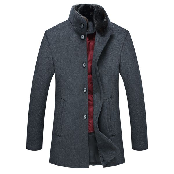 white duck down liner real fur collar winter cloths for men thick warm mens coats, Black
white duck down liner real fur collar winter cloths for men thick warm mens coats, Black
