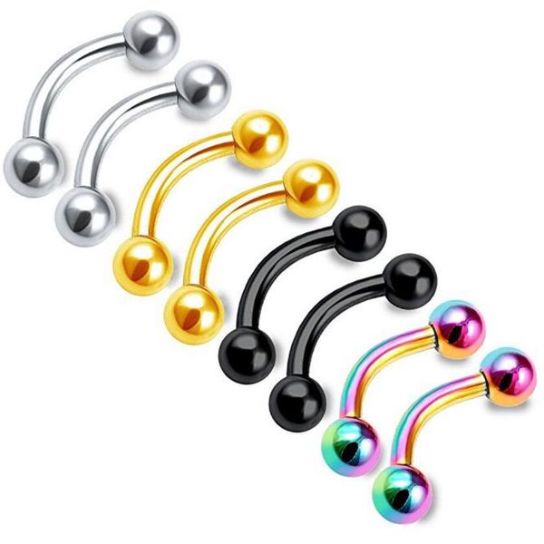 designer hip hop jewelry punk nose rings curved rod studs for eyebrow nail nose earrings wholesale fashion, Silver
designer hip hop jewelry punk nose rings curved rod studs for eyebrow nail nose earrings wholesale fashion, Silver