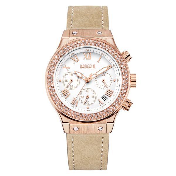ladies' watch, ladies' multifunctional waterproof quartz watch leather belt fashion and leisure calendar wrist watch baogela, Slivery;brown
ladies' watch, ladies' multifunctional waterproof quartz watch leather belt fashion and leisure calendar wrist watch baogela, Slivery;brown