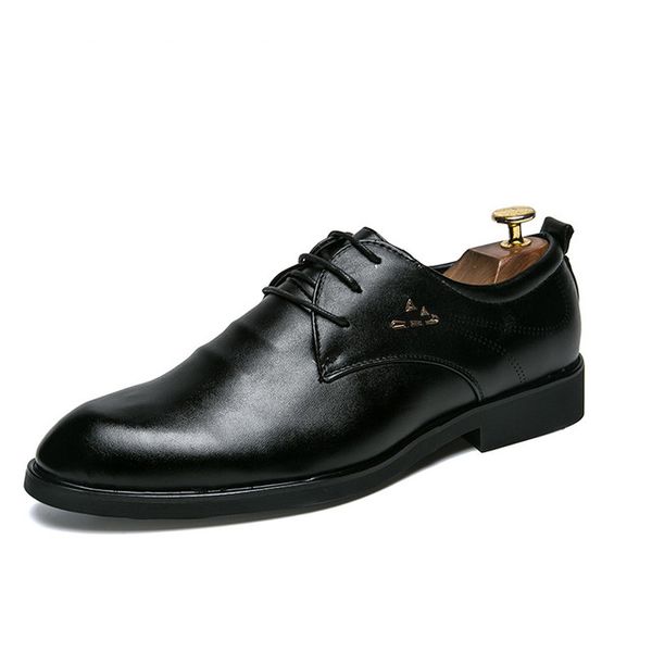 spring autumn men's dress shoes oxford business formal men wedding shoes hombre office leather shoes for man, Black
spring autumn men's dress shoes oxford business formal men wedding shoes hombre office leather shoes for man, Black