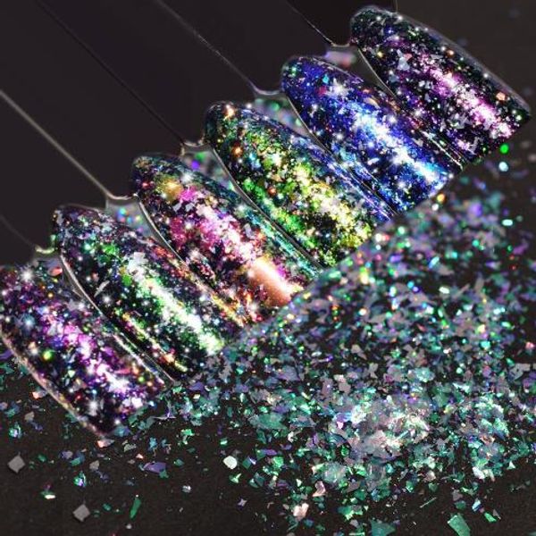0.2g nail glitter colorful holographic nail art chameleon sarkly 3d sequin design nail decoration manicure flake tips, Silver;gold
0.2g nail glitter colorful holographic nail art chameleon sarkly 3d sequin design nail decoration manicure flake tips, Silver;gold