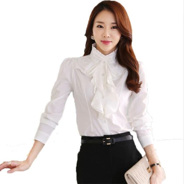 ruffles lady white shirts formal work blouse plus size s-5xl korean women chiffon blouses shirt slim female blusa 32644
ruffles lady white shirts formal work blouse plus size s-5xl korean women chiffon blouses shirt slim female blusa 32644