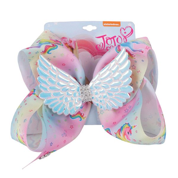8" Unicorn Party Bows Hairpins For Girls JOJO Bows With Wings Rhinestone Hair Clip Handmade Ribbon Boutique Hair Accessories 6 Styles H986Q
8" Unicorn Party Bows Hairpins For Girls JOJO Bows With Wings Rhinestone Hair Clip Handmade Ribbon Boutique Hair Accessories 6 Styles H986Q