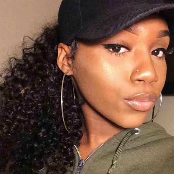 140g 10"-22" ponytail human hair pieces remy kinky curly european ponytail 100% natural hair clip in wrap around ponytail extensio, Black
140g 10"-22" ponytail human hair pieces remy kinky curly european ponytail 100% natural hair clip in wrap around ponytail extensio, Black