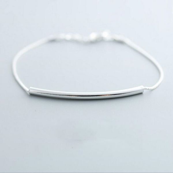 new fashion simple exquisite cross pipe female 925 sterling silver jewelry ornaments wild accessories bracelet sb7, Black
new fashion simple exquisite cross pipe female 925 sterling silver jewelry ornaments wild accessories bracelet sb7, Black