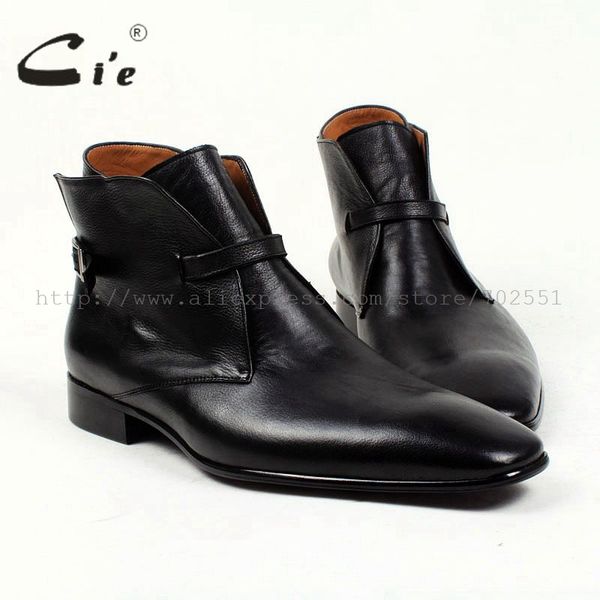 cie square plain toe solid pebble grain black calf leather boot 100%genuine leather breathable outsole bespoke men's boot a88
cie square plain toe solid pebble grain black calf leather boot 100%genuine leather breathable outsole bespoke men's boot a88