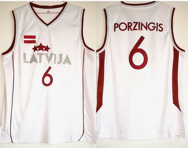 new 6 latvija team kristaps porzingis jersey mens basketball jersey white vintage stitched shirt classic european top, Black;red
new 6 latvija team kristaps porzingis jersey mens basketball jersey white vintage stitched shirt classic european top, Black;red