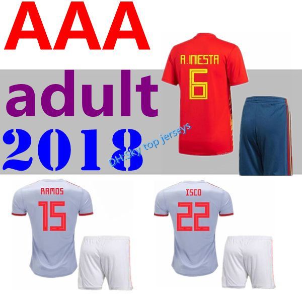 2018 футбол джерси чемпионат мира домой взрослый iniesta ramos morata isco испания национальные футбольные рубашки asensio silva camiseta de, Black
2018 футбол джерси чемпионат мира домой взрослый iniesta ramos morata isco испания национальные футбольные рубашки asensio silva camiseta de, Black
