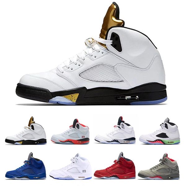 2018 5s 5 V mens Olympic metallic Gold White Cement Man Basketball Shoes OG Black Metallic red blue Suede Sport Sneakers
2018 5s 5 V mens Olympic metallic Gold White Cement Man Basketball Shoes OG Black Metallic red blue Suede Sport Sneakers