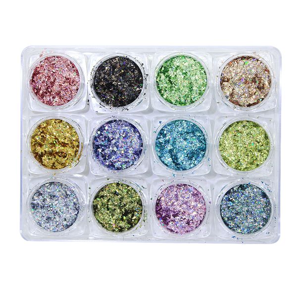12boxes/set ultra-thin holographic nail flakes laser holo glitter nail sequins 12 colors glitter powder holographic flakes 2gram, Silver;gold
12boxes/set ultra-thin holographic nail flakes laser holo glitter nail sequins 12 colors glitter powder holographic flakes 2gram, Silver;gold