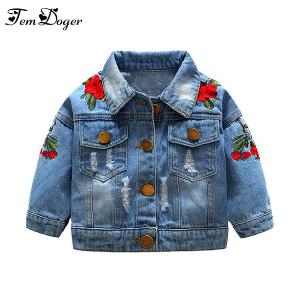 Tem Doger Baby Girls Outerwear Coats 2018 Newborn Infant Baby Jeans Coat for Girl Ripped Outwear Bebes Embroidery Denim Jackets
Tem Doger Baby Girls Outerwear Coats 2018 Newborn Infant Baby Jeans Coat for Girl Ripped Outwear Bebes Embroidery Denim Jackets