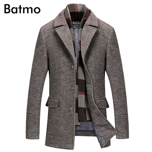 batmo 2018 new arrival winter wool casual gray trench coat men,men's winter warm coat,winter jackets men 823, Black
batmo 2018 new arrival winter wool casual gray trench coat men,men's winter warm coat,winter jackets men 823, Black
