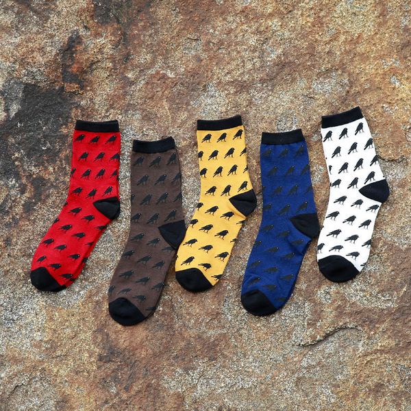10pcs=5pairs/lot men socks solid color cute birds design casual cartoon cotton socks funny happy tube sox, Black
10pcs=5pairs/lot men socks solid color cute birds design casual cartoon cotton socks funny happy tube sox, Black