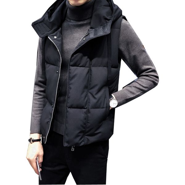 vest coat men casual hooded sleeveless jackets for men vests waistcoat male hat detachable vest waistcoat, Black;white
vest coat men casual hooded sleeveless jackets for men vests waistcoat male hat detachable vest waistcoat, Black;white