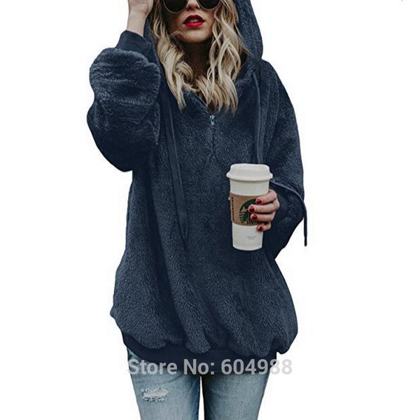 new autumn winter women hoodies fleece coat long sleeve hooded outerwear plus size sweatshirts, Black
new autumn winter women hoodies fleece coat long sleeve hooded outerwear plus size sweatshirts, Black
