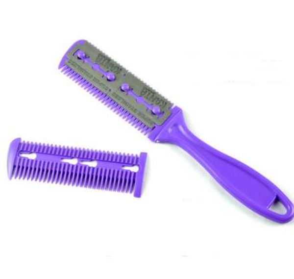 1* makeup brushes hair brush pro hair razor comb scissor hairdressing trimmers hair shaving blades cutting thinning styling tool, Silver
1* makeup brushes hair brush pro hair razor comb scissor hairdressing trimmers hair shaving blades cutting thinning styling tool, Silver