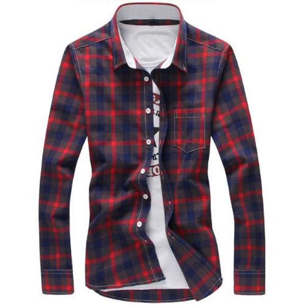 plaid shirts men checkered autumn new fashion button down long sleeve casual shirts, White;black
plaid shirts men checkered autumn new fashion button down long sleeve casual shirts, White;black