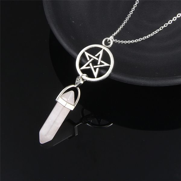 bullet star shaped charms necklaces friends crystal opals natural stone colorful bullets pendant necklaces choker jewelry gift, Silver
bullet star shaped charms necklaces friends crystal opals natural stone colorful bullets pendant necklaces choker jewelry gift, Silver