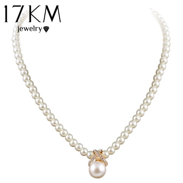 17km korean fashion imitation pearls cute rhinestone pendant necklace jewelry for women wholesale, Silver
17km korean fashion imitation pearls cute rhinestone pendant necklace jewelry for women wholesale, Silver