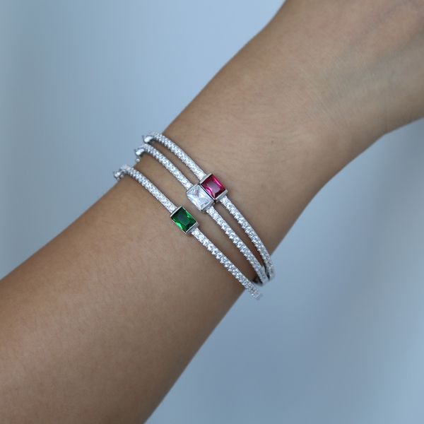 birthstone red green clear sparking bling cz band cuff bangle bracelet inner diamater 56-58mm fashion cubic zirconia bangles, Black
birthstone red green clear sparking bling cz band cuff bangle bracelet inner diamater 56-58mm fashion cubic zirconia bangles, Black