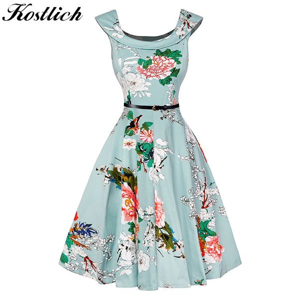 kostlich floral print women summer dress hepburn 50s 60s vintage dress women 2018 a-line party dresses with belt sundress female d1891301, Black;gray
kostlich floral print women summer dress hepburn 50s 60s vintage dress women 2018 a-line party dresses with belt sundress female d1891301, Black;gray