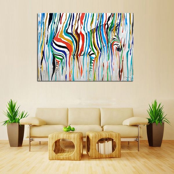 colorful horse handmade oil painting zebra canvas art pictures for living room wall decoration no frame
colorful horse handmade oil painting zebra canvas art pictures for living room wall decoration no frame