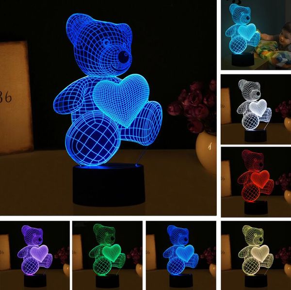 new cartoon love heart bear shape table lamp usb led 7 colors changing battery desk lamp 3d lamp novelty night light kid christmas gift toys
new cartoon love heart bear shape table lamp usb led 7 colors changing battery desk lamp 3d lamp novelty night light kid christmas gift toys