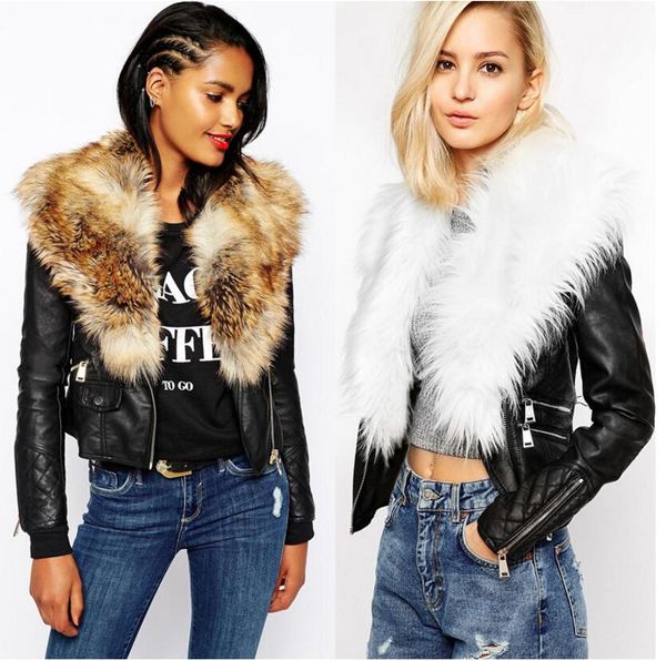 winter women pu leather jackets imitate fur large fur coat outerwear female blue faux plus size casual overcoat 3xl, Black
winter women pu leather jackets imitate fur large fur coat outerwear female blue faux plus size casual overcoat 3xl, Black