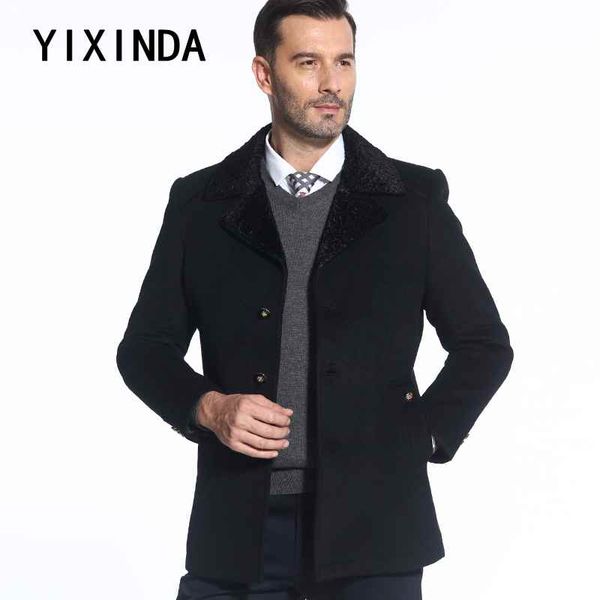 autumn and winter new men's woolen coat. business casual dress wool blends, Black
autumn and winter new men's woolen coat. business casual dress wool blends, Black