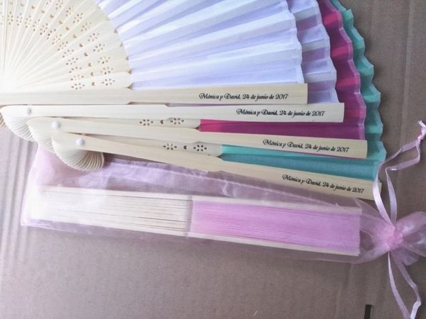 personalized wedding favors silk hand fans gift with pouch bridal shower giveaways 
personalized wedding favors silk hand fans gift with pouch bridal shower giveaways