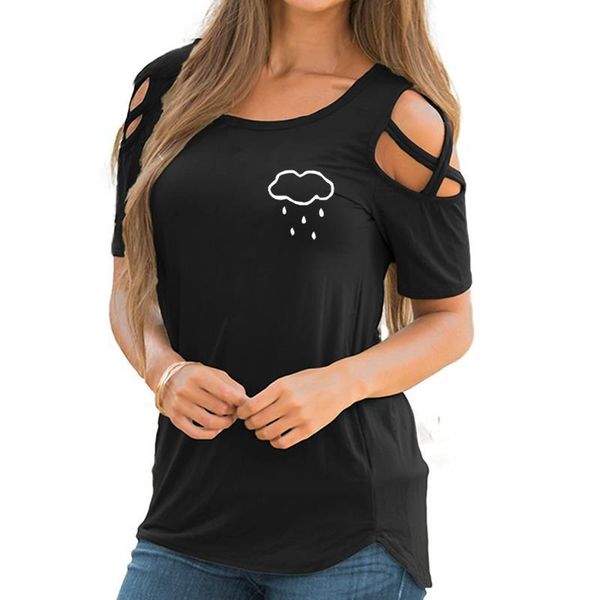 2018 summer women's new t-shirt fashion cloud rain point print shirt women's t-shirt women's large size female t-shirt, White
2018 summer women's new t-shirt fashion cloud rain point print shirt women's t-shirt women's large size female t-shirt, White