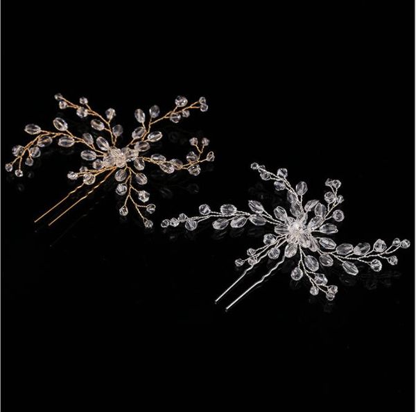 crystal bridal headwear, hairpin, handmade pearl hair ornament, wedding dress, bride jewelry, Slivery;golden
crystal bridal headwear, hairpin, handmade pearl hair ornament, wedding dress, bride jewelry, Slivery;golden