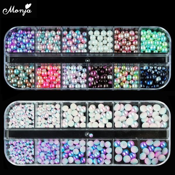 monja 12 grid mixed size nail art mermaid gradient ab pearl beads diy charm gems decoration accessories, Silver;gold
monja 12 grid mixed size nail art mermaid gradient ab pearl beads diy charm gems decoration accessories, Silver;gold