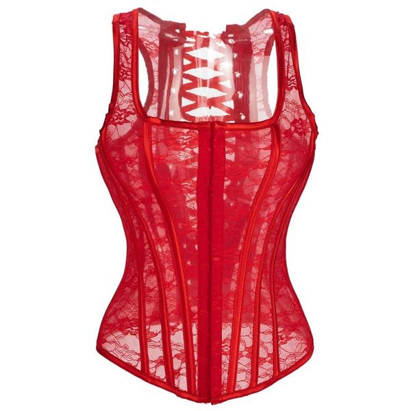 s-xxl women luxurious body shapewear red floral hollow out lace overbust corset vest gothic espartilho e corpetes, Black;white
s-xxl women luxurious body shapewear red floral hollow out lace overbust corset vest gothic espartilho e corpetes, Black;white