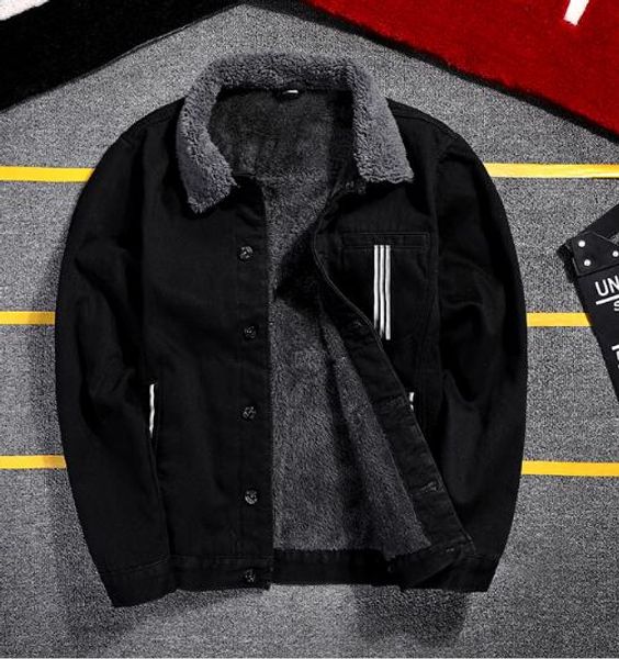 winter men's clothing denim plus velvet thicken korean slim handsome boy casual jacket outerwear parkas coat, Black
winter men's clothing denim plus velvet thicken korean slim handsome boy casual jacket outerwear parkas coat, Black