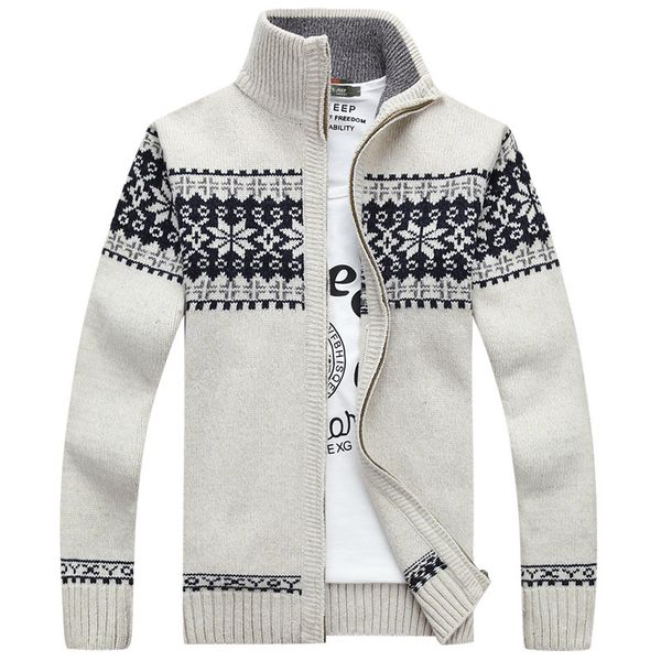 2017 christmas sweater winter new pullover snowflake pattern men 's leisure cardigan fashion collar male thickening wool jacket, White;black
2017 christmas sweater winter new pullover snowflake pattern men 's leisure cardigan fashion collar male thickening wool jacket, White;black