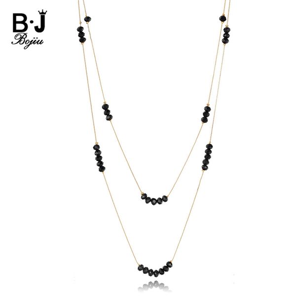 bojiu new yellow black blue crystal necklace for women exquisite trendy copper long snake chain long necklace nks183, Silver
bojiu new yellow black blue crystal necklace for women exquisite trendy copper long snake chain long necklace nks183, Silver