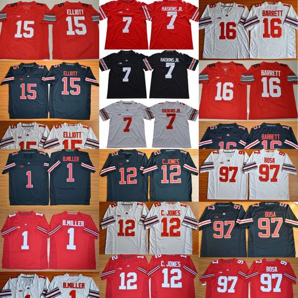 Ohio State Buckeyes 97 Joey Bosa J.T. Barrett Dwayne Haskins Jr. 12 C.Jones 1 B.Miller 15 Ezekiel Elliott 2 Dobbins college Football Jersey
Ohio State Buckeyes 97 Joey Bosa J.T. Barrett Dwayne Haskins Jr. 12 C.Jones 1 B.Miller 15 Ezekiel Elliott 2 Dobbins college Football Jersey